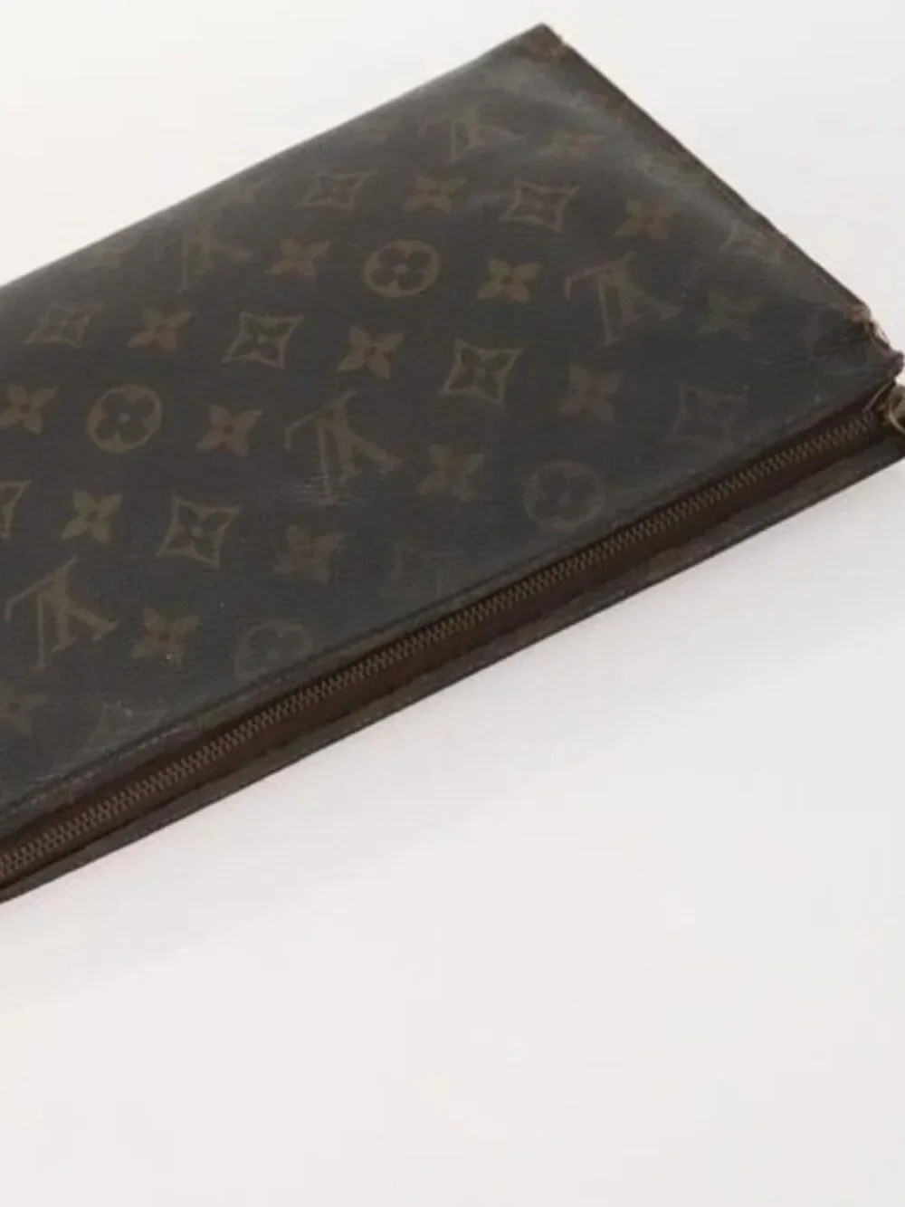 LOUIS VUITTON Monogram Clutch Bag 2 Set LV Auth BA10214